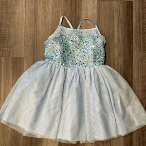 Cat & Jack Glittery Light Blue Dress